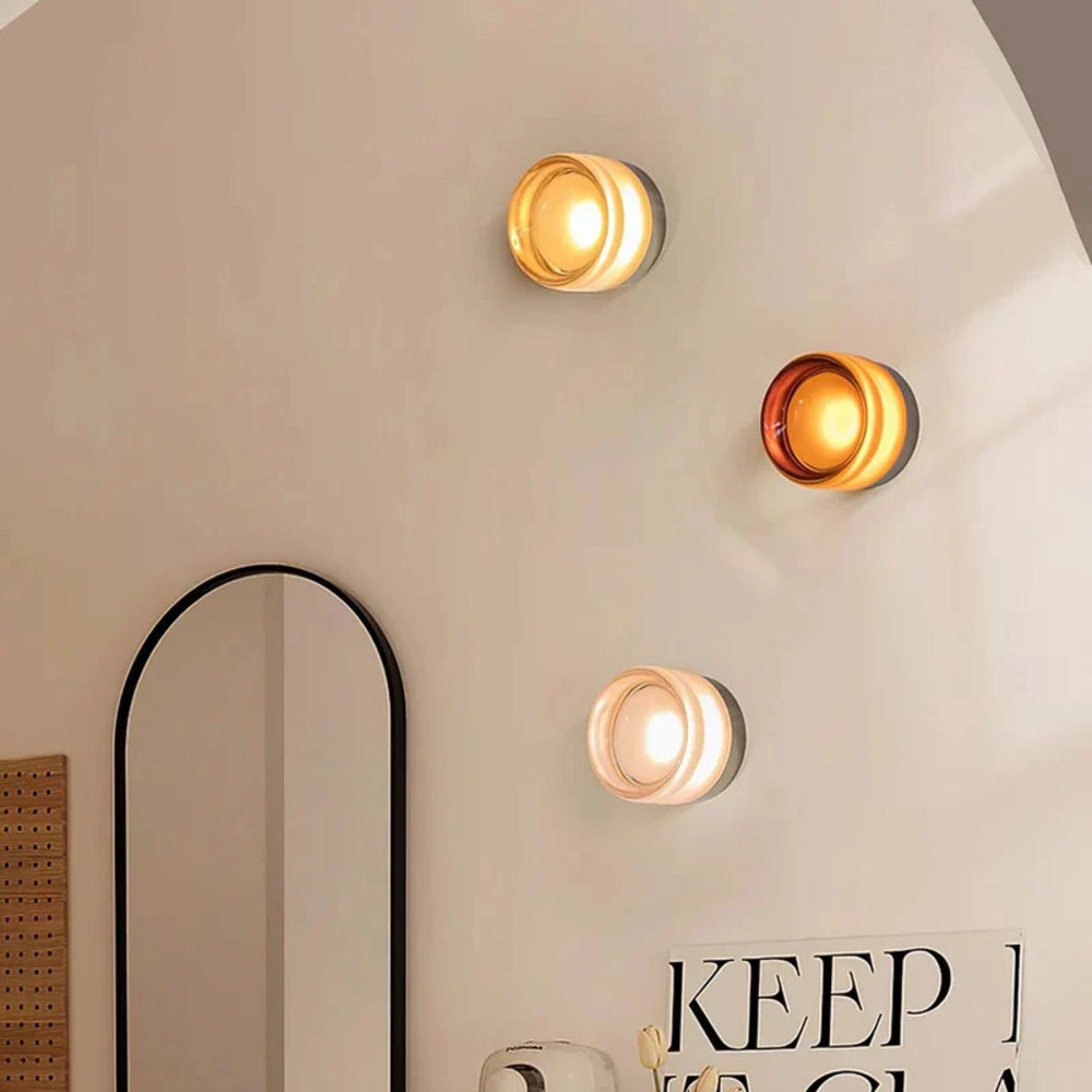 Artisan Dimpled Glass Wall Sconce | 3CARATS