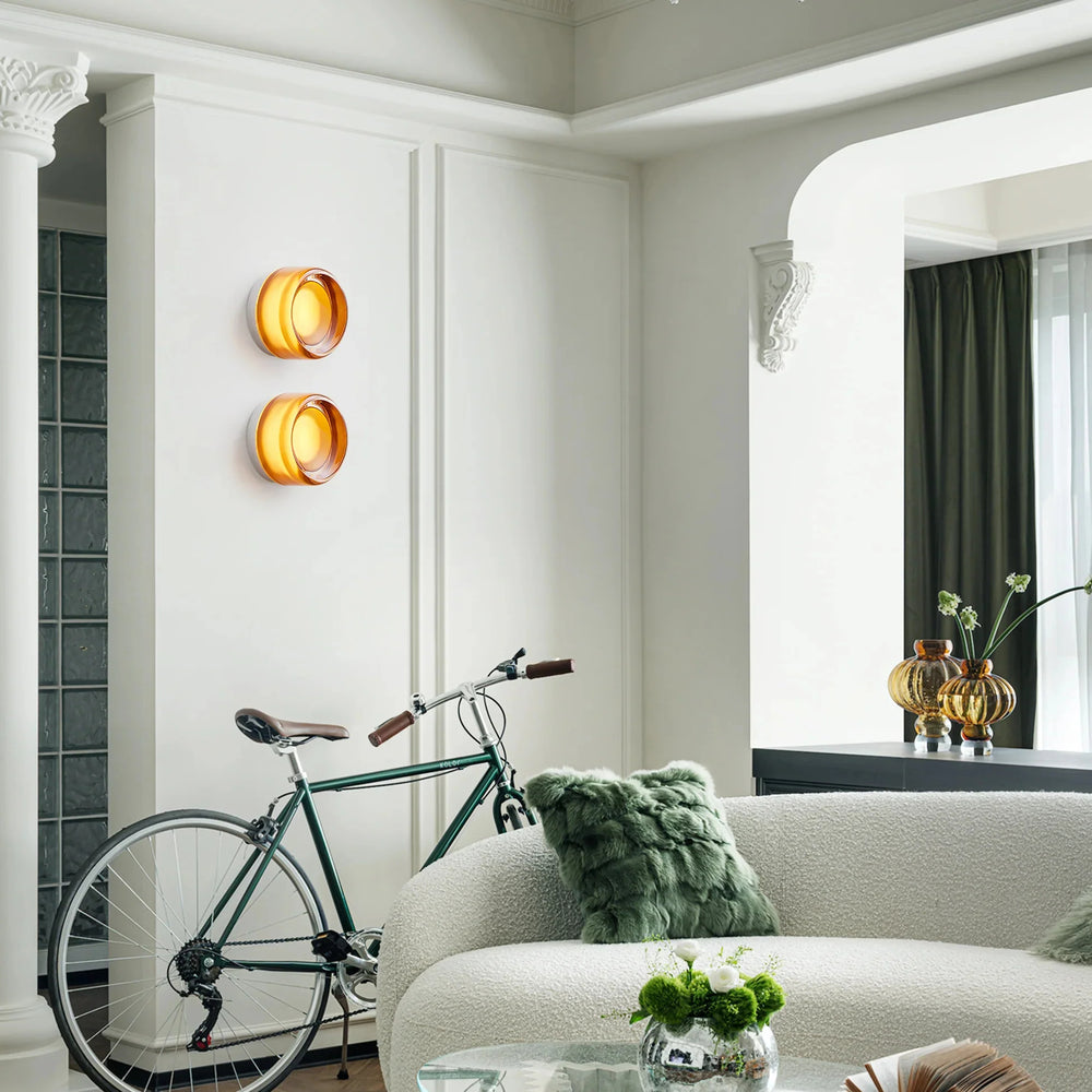 Artisan Dimpled Glass Wall Sconce | 3CARATS