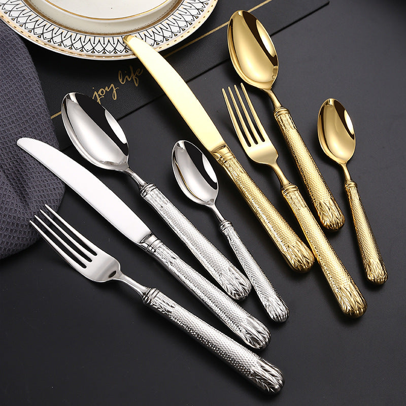 Elnoora Gold&Silver Luxury Cutlery Set | Yedwo