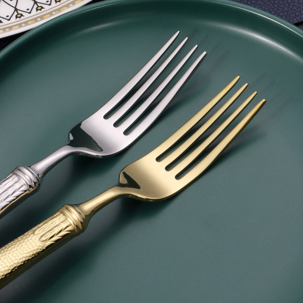 Elnoora Gold&Silver Luxury Cutlery Set | Yedwo