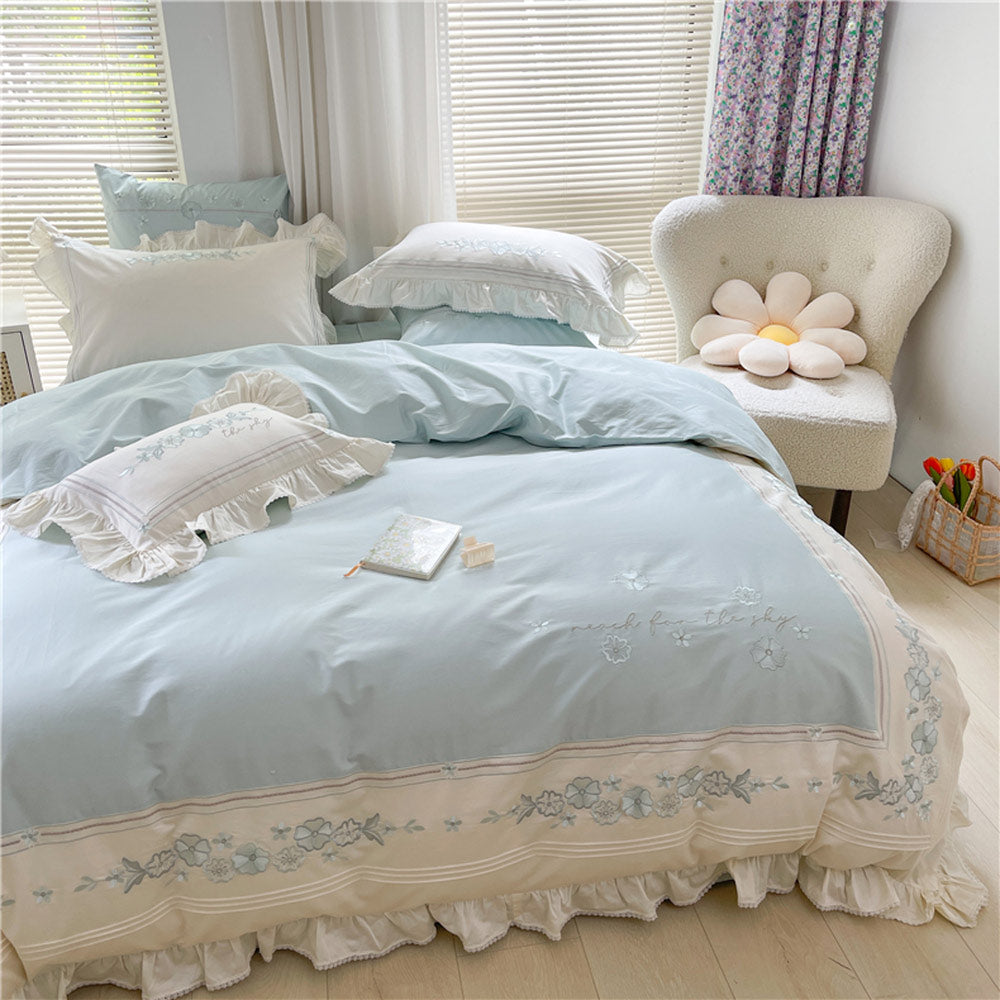 French Princess Embroidery Duvet Cover | 3CARATS
