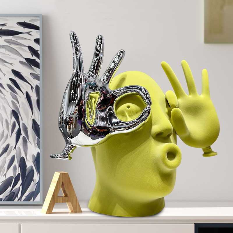 Luxury Abstract Art Velvet Sculpture | 3CARATS