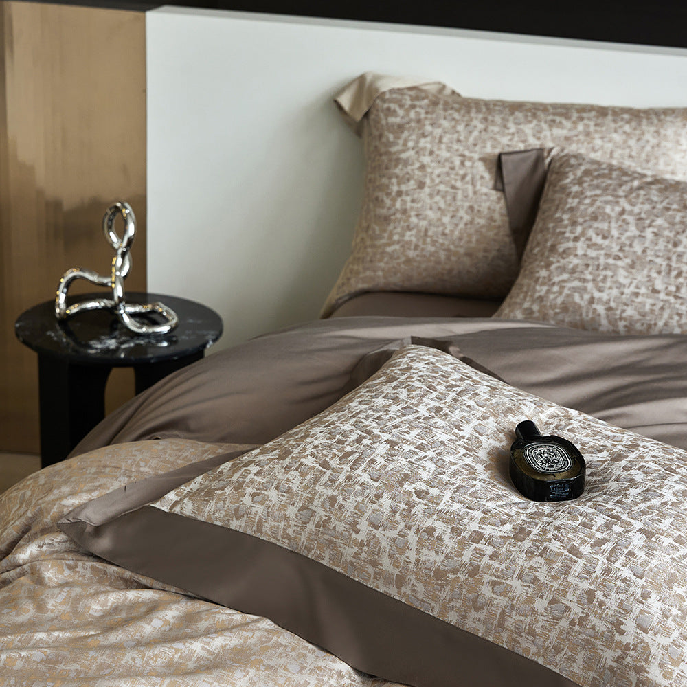 Luxury American 120S Tencel Cotton Jacquard Bedding Set | 3CARATS