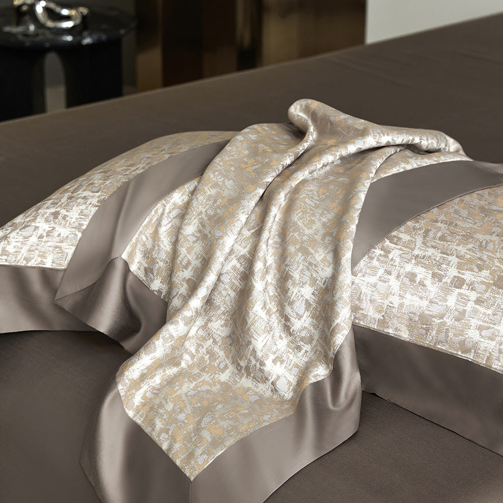 Luxury American 120S Tencel Cotton Jacquard Bedding Set | 3CARATS