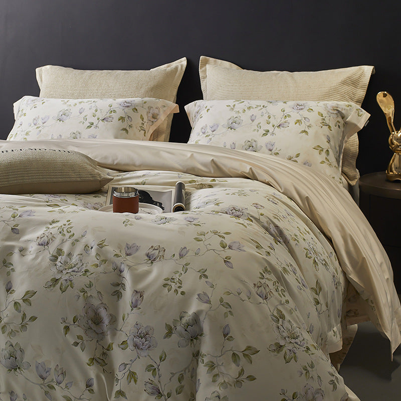 Luxury Vintage Style 160TC Long-Staple Cotton Bedding Set | 3CARATS