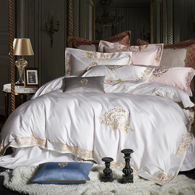1000TC Egyptian Cotton Luxury Embroidery Bedding set | 3CARATS