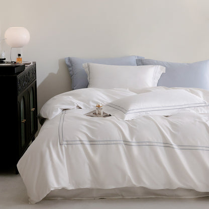 1000TC Egyptian Cotton White Bedding Set | 3CARATS