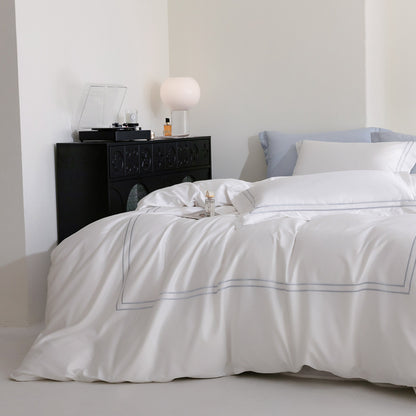 1000TC Egyptian Cotton White Bedding Set | 3CARATS
