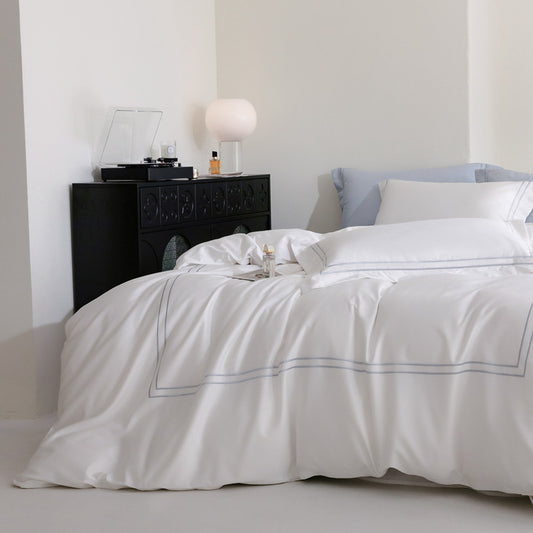 1000TC Egyptian Cotton White Bedding Set | 3CARATS
