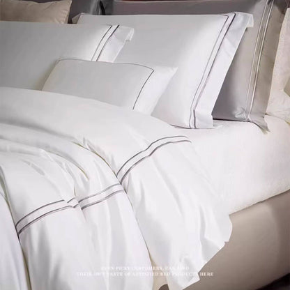 1000TC Egyptian Cotton White Bedding Set | 3CARATS
