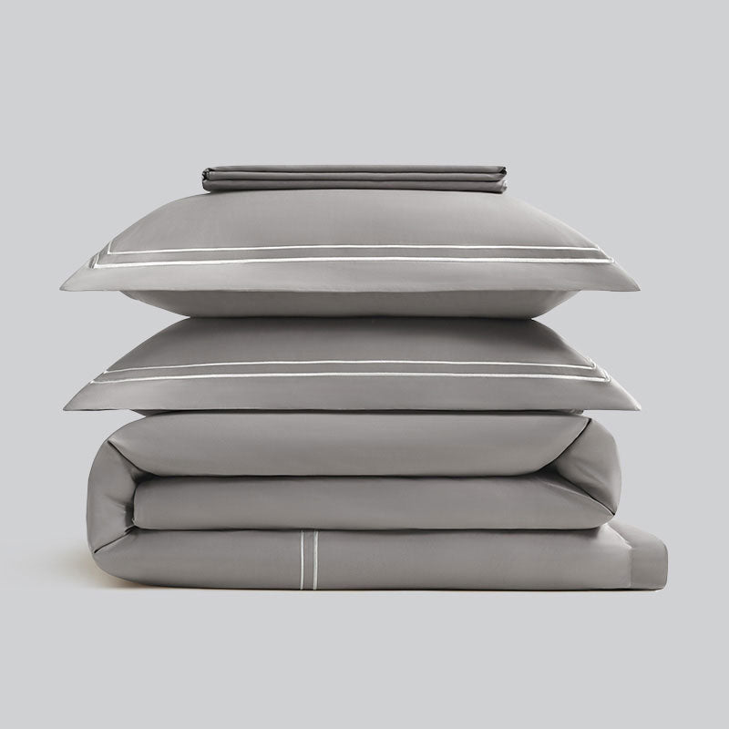 1000TC Egyptian Cotton White Bedding Set | 3CARATS