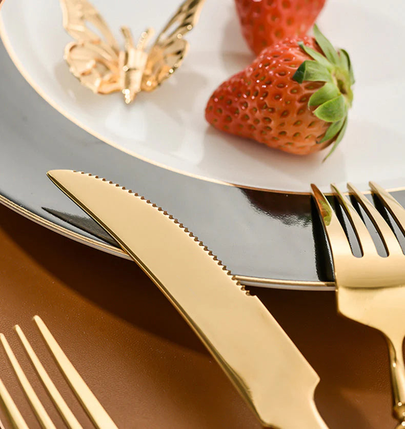 AURORIA Luxury Roman Column Design Cutlery | 3CARATS
