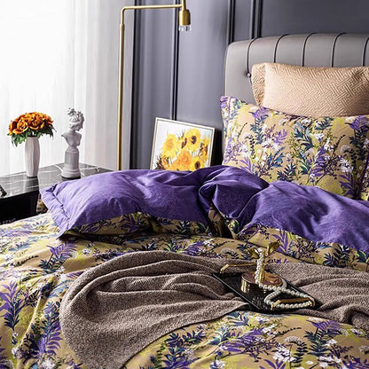 Alice Luxury Wisteria Egyptian Cotton Bedding Set | 3CARATS