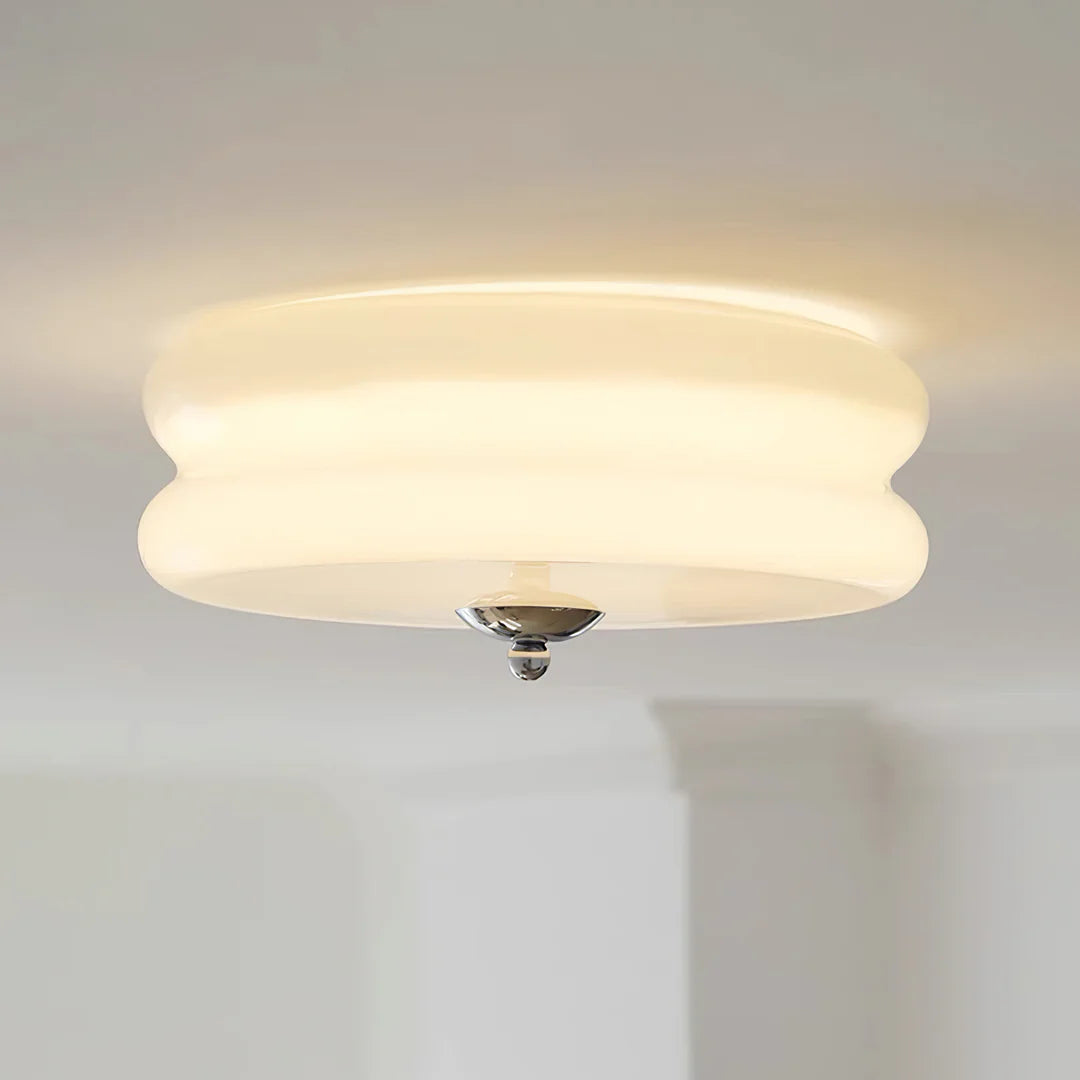 Cream Style French Art Deco Glass Ceiling Light | 3CARATS