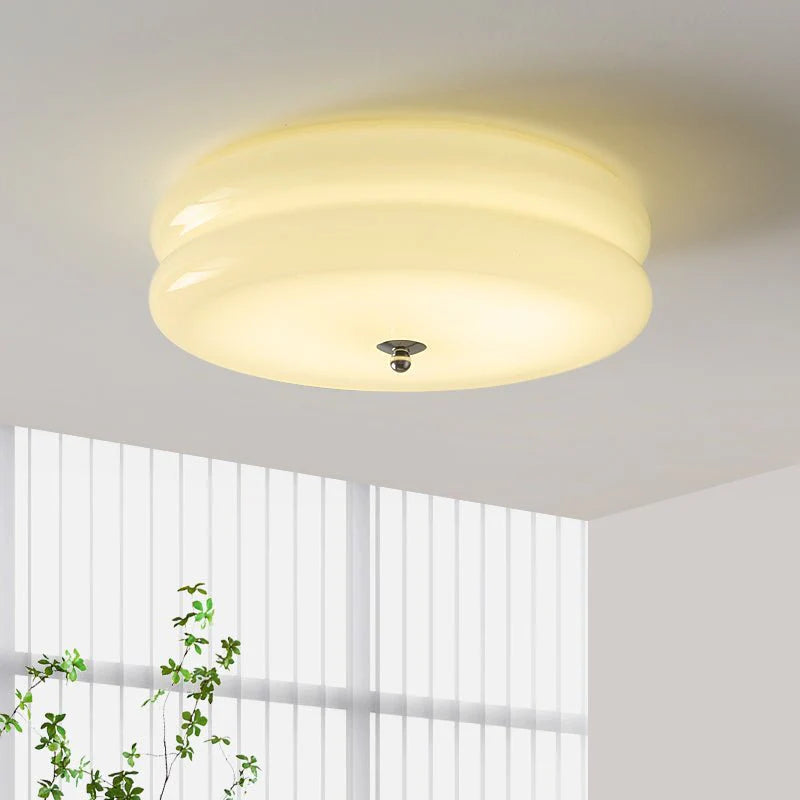 Cream Style French Art Deco Glass Ceiling Light | 3CARATS