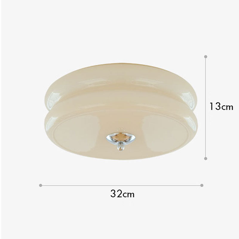 Cream Style French Art Deco Glass Ceiling Light | 3CARATS