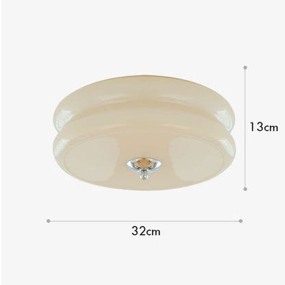 Cream Style French Art Deco Glass Ceiling Light | 3CARATS