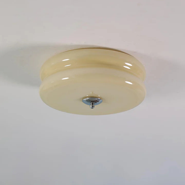 Cream Style French Art Deco Glass Ceiling Light | 3CARATS