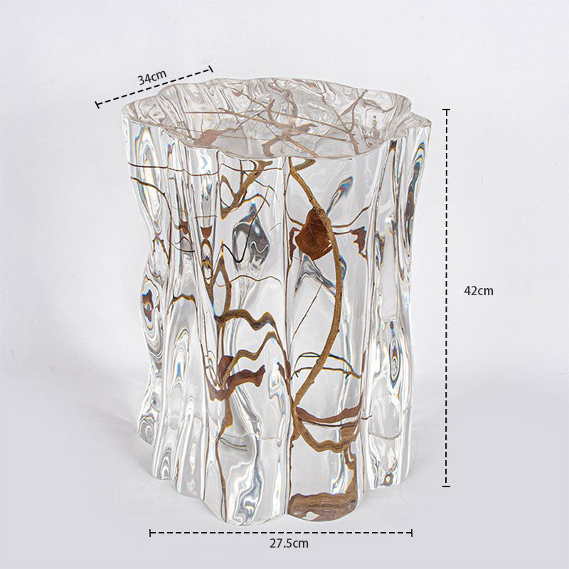 Crystal Clear Stool with Natural Branches | 3CARATS