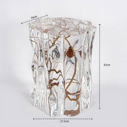 Crystal Clear Stool with Natural Branches | 3CARATS