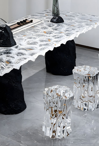 Crystal Clear Stool with Natural Branches | 3CARATS