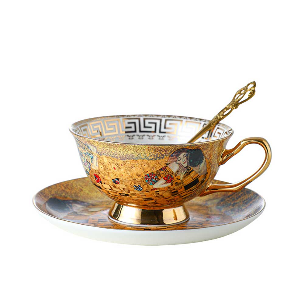 Egyptian Love Bone China Cup& Saucer Set | 3CARATS