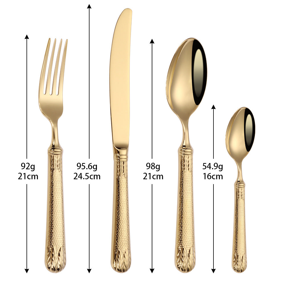 Elnoora Gold&Silver Luxury Cutlery Set | Yedwo