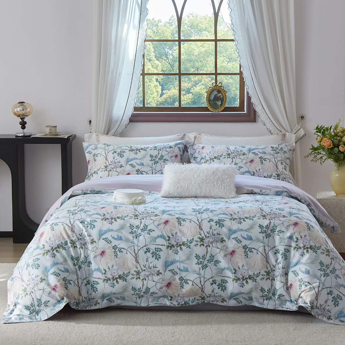 Floral & Bird Print Ultra-Soft Premium Bedding Set | 3CARATS