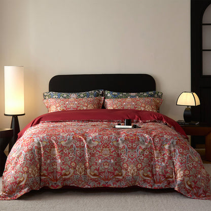 Floral & Bird Print Ultra-Soft Premium Bedding Set | 3CARATS