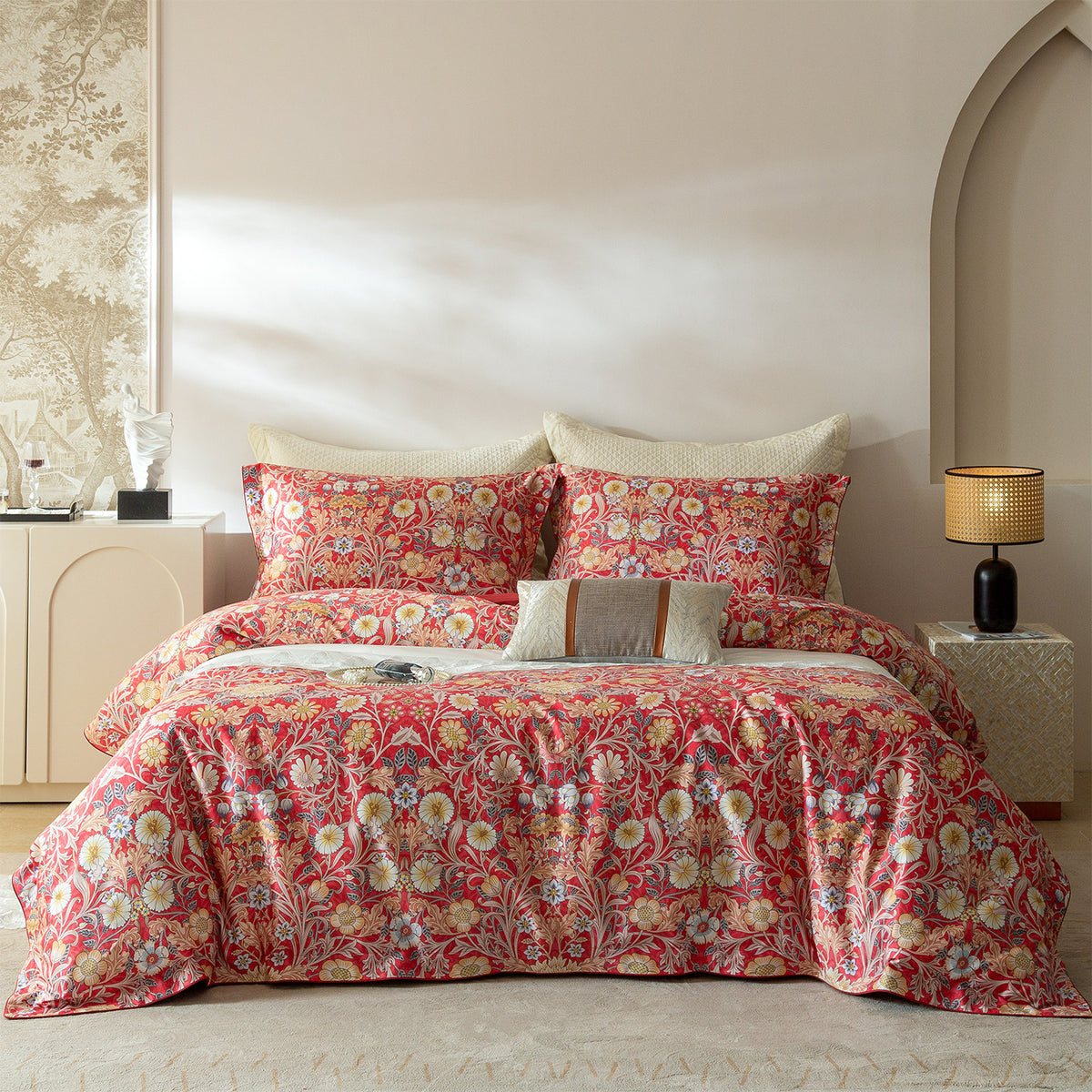 Floral & Bird Print Ultra-Soft Premium Bedding Set | 3CARATS