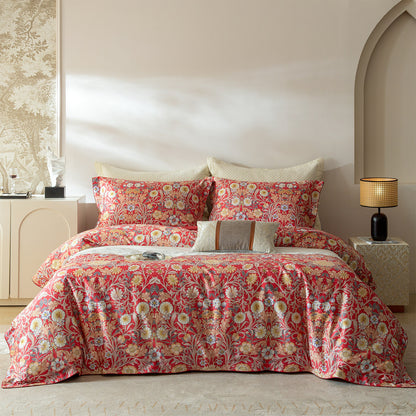Floral & Bird Print Ultra-Soft Premium Bedding Set | 3CARATS