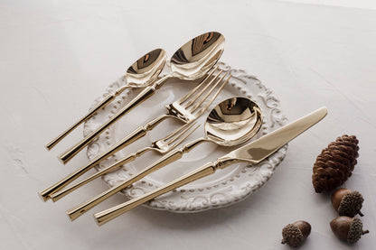 Frace Titanium Gold Slim Waist Cutlery Set | 3CARATS