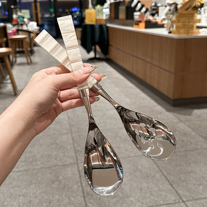 French Nacre Flatware Set with Nacreous Luster | 3CARATS