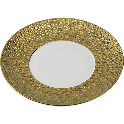 Gold Accent Fine Porcelain Steak Plate | 3CARATS