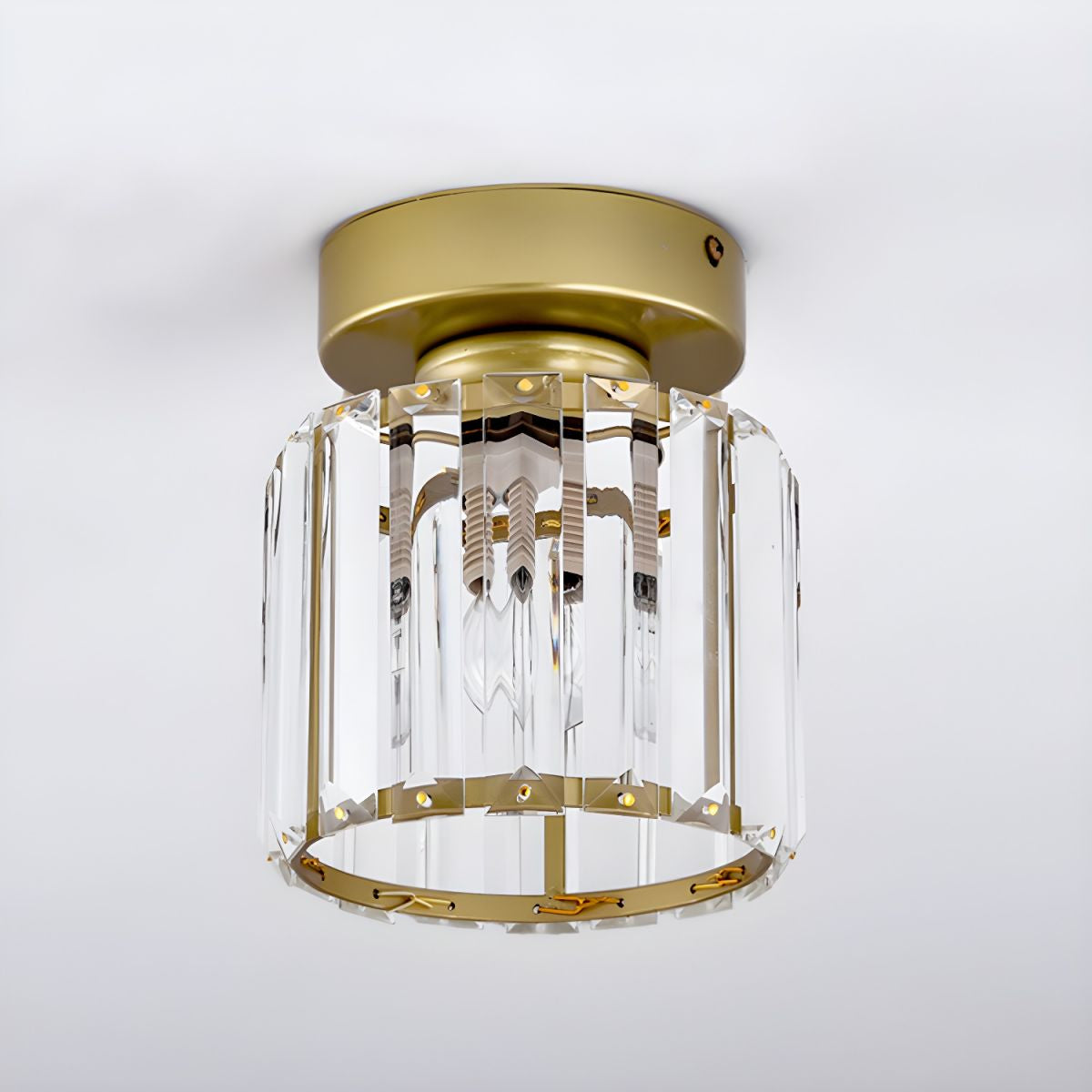 Hallway Crystal Flush Mount Ceiling Light | 3CARATS