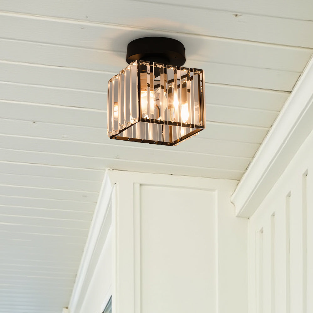 Hallway Crystal Flush Mount Ceiling Light | 3CARATS