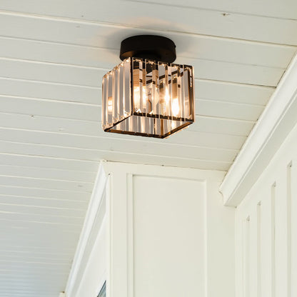 Hallway Crystal Flush Mount Ceiling Light | 3CARATS
