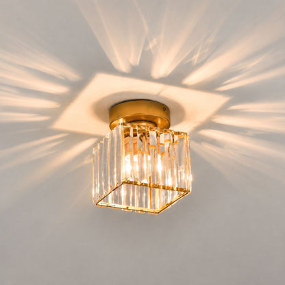Hallway Crystal Flush Mount Ceiling Light | 3CARATS