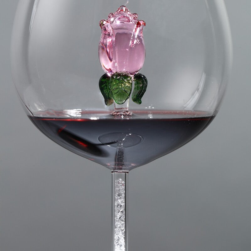 Handcrafted Rose Champagne Glass Set of 2 | 3CARATS