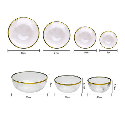 Japanese Gold Edge Ice Plate Collection | 3CARATS