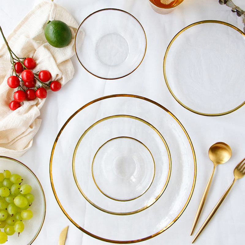 Japanese Gold Edge Ice Plate Collection | 3CARATS