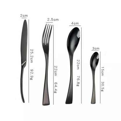 Jet Black Cutlery Set | 3CARATS