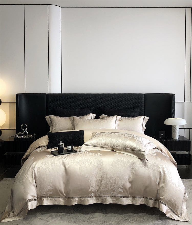 LISBON Elegent Luxury Jacquard Cotton Bedding Set | 3CARATS