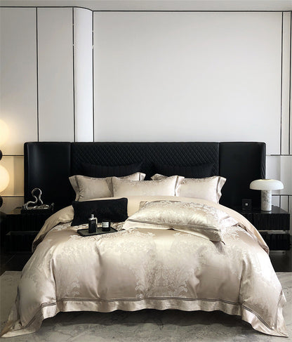 LISBON Elegent Luxury Jacquard Cotton Bedding Set | 3CARATS