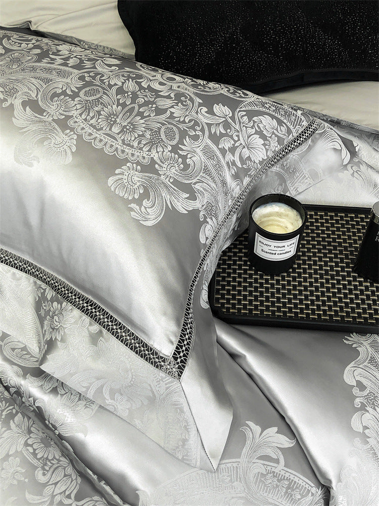 LISBON Elegent Luxury Jacquard Cotton Bedding Set | 3CARATS