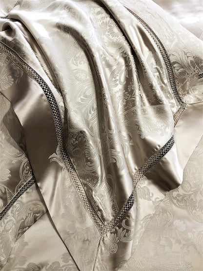 LISBON Elegent Luxury Jacquard Cotton Bedding Set | 3CARATS