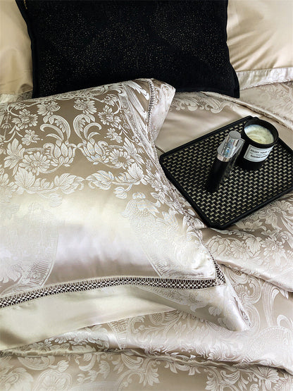 LISBON Elegent Luxury Jacquard Cotton Bedding Set | 3CARATS