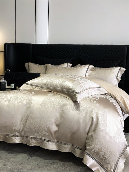 LISBON Elegent Luxury Jacquard Cotton Bedding Set | 3CARATS