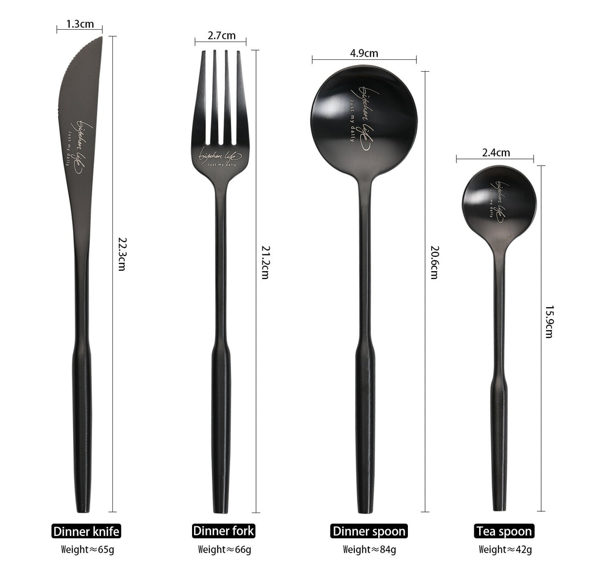 LUCIEN Round Handle Cutlery Set | 3CARATS