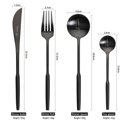 LUCIEN Round Handle Cutlery Set | 3CARATS